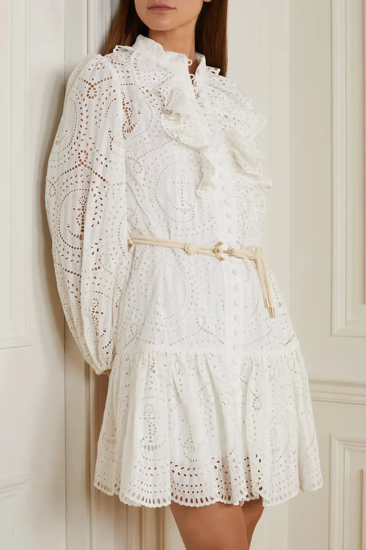 Zimmermann Moonshine Anchor Dress Ivory Size 1 / Au 10 - Image 2