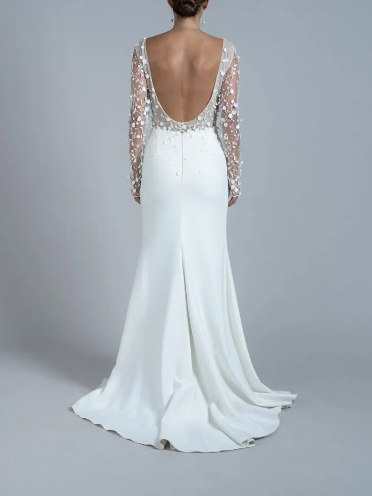 Rime Arodaky Blair Wedding Dress White Size 10 - Image 3