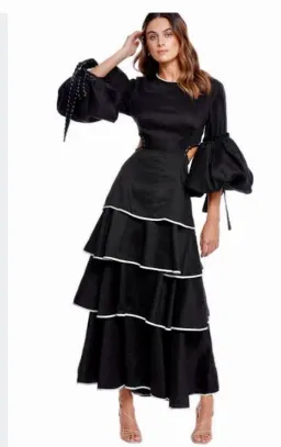 Aje Gracious Cut Out Dress Black Size 14 for rent on The Volte - image 3