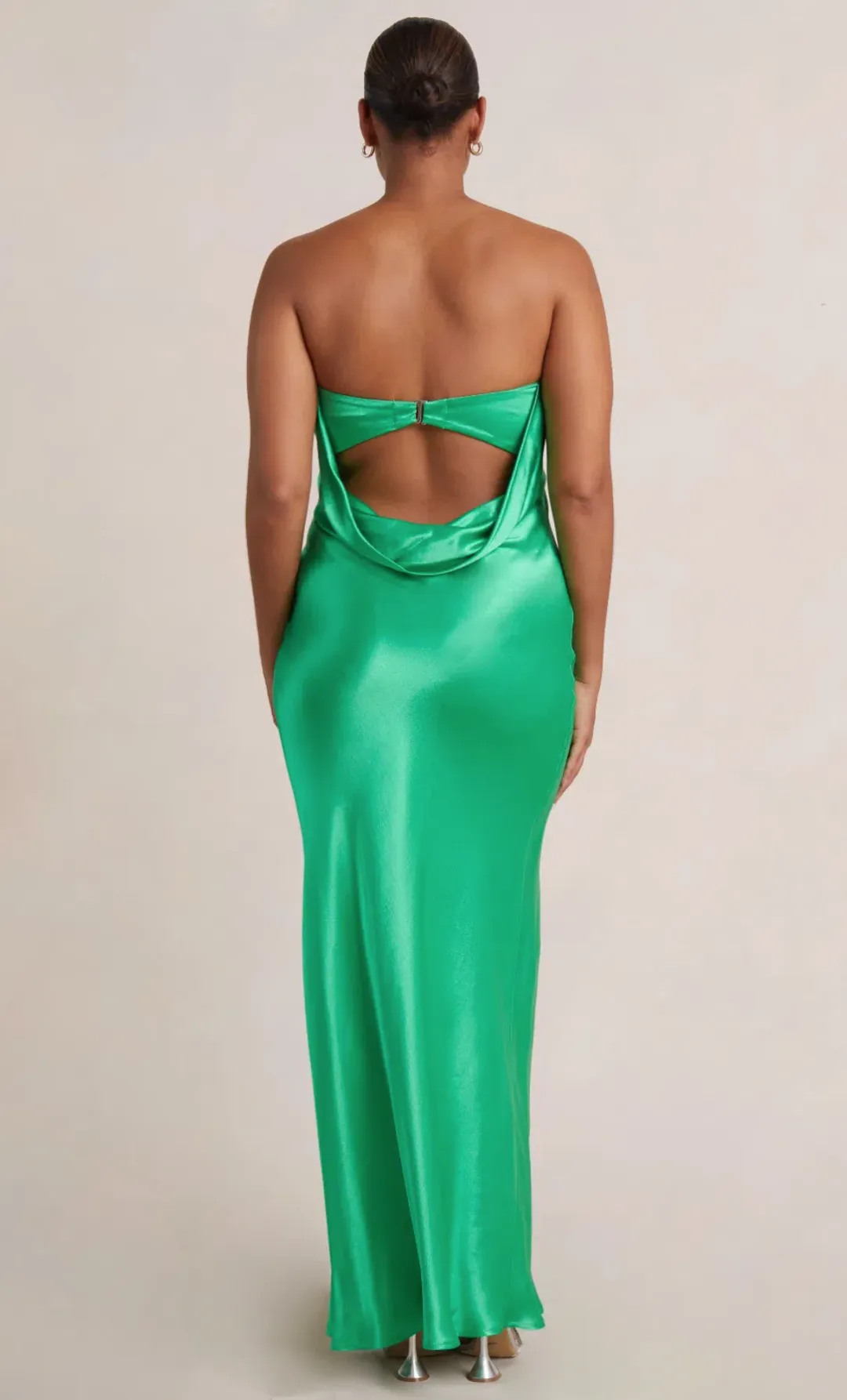 Bec & Bridge Moon Dance Strapless Dress Emerald Green Size 8 for rent on The Volte - main image