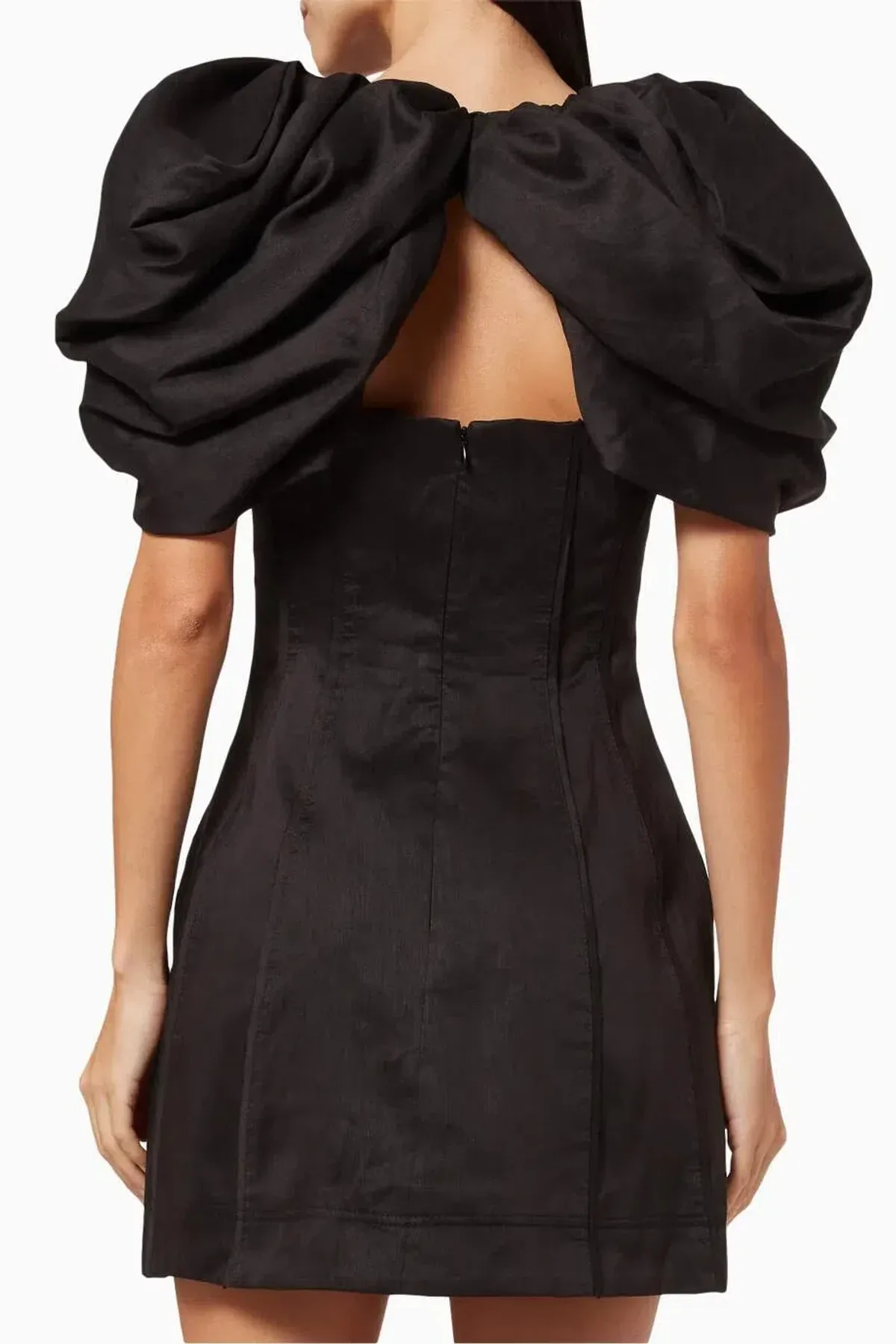 Aje Admiral Butterfly Sleeve Mini Dress Black Size 8 - Image 5