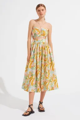 Steele Peta Crop & Brandt Midi Skirt Set Allegro Size Large for rent on The Volte - image 1