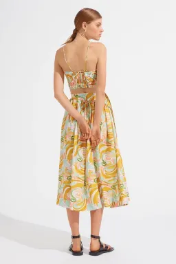 Steele Peta Crop & Brandt Midi Skirt Set Allegro Size Large for rent on The Volte - image 4