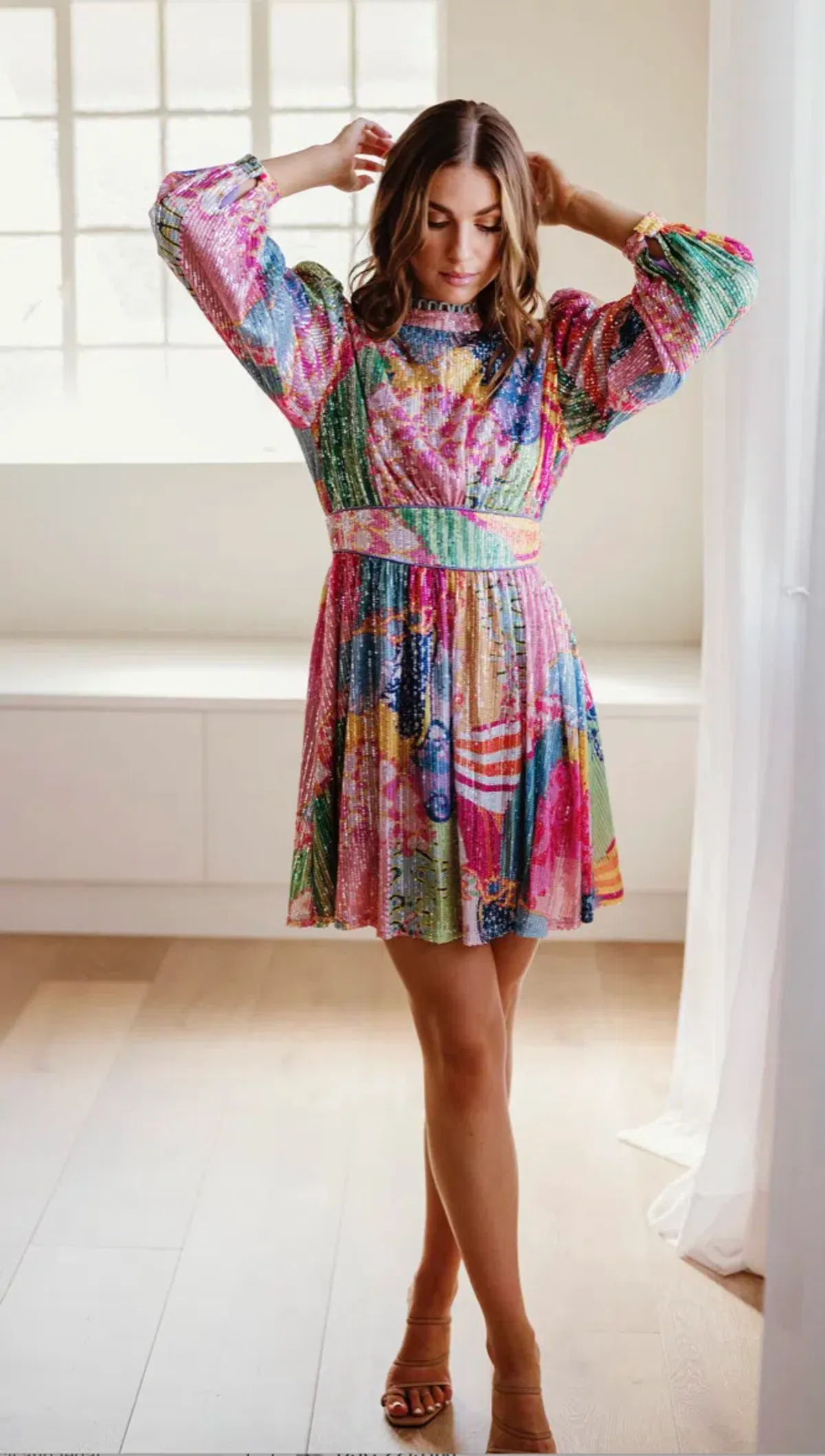 Celia B - Popa Dress Mini Sequin - Size Small for rent on The Volte - main image