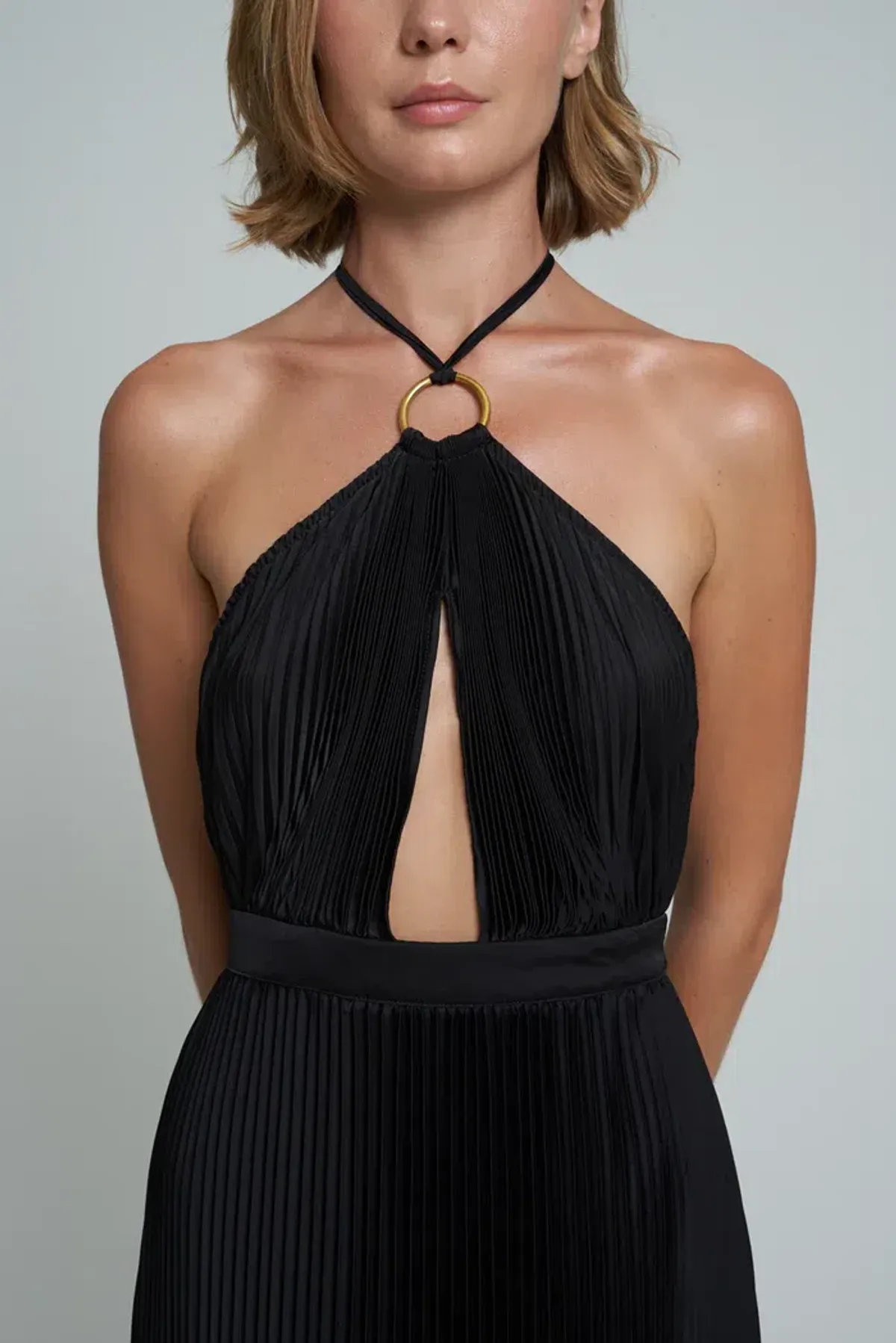 L'Idee Woman Reveil Gown Noir Size 10 - Image 3