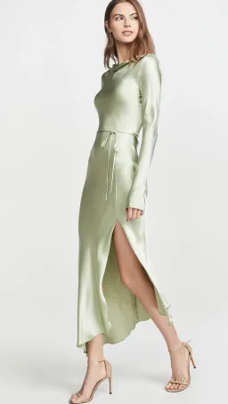Bec & Bridge Crest Long Sleeve Midi Dress Peppermint Size 10 for rent on The Volte - image 2