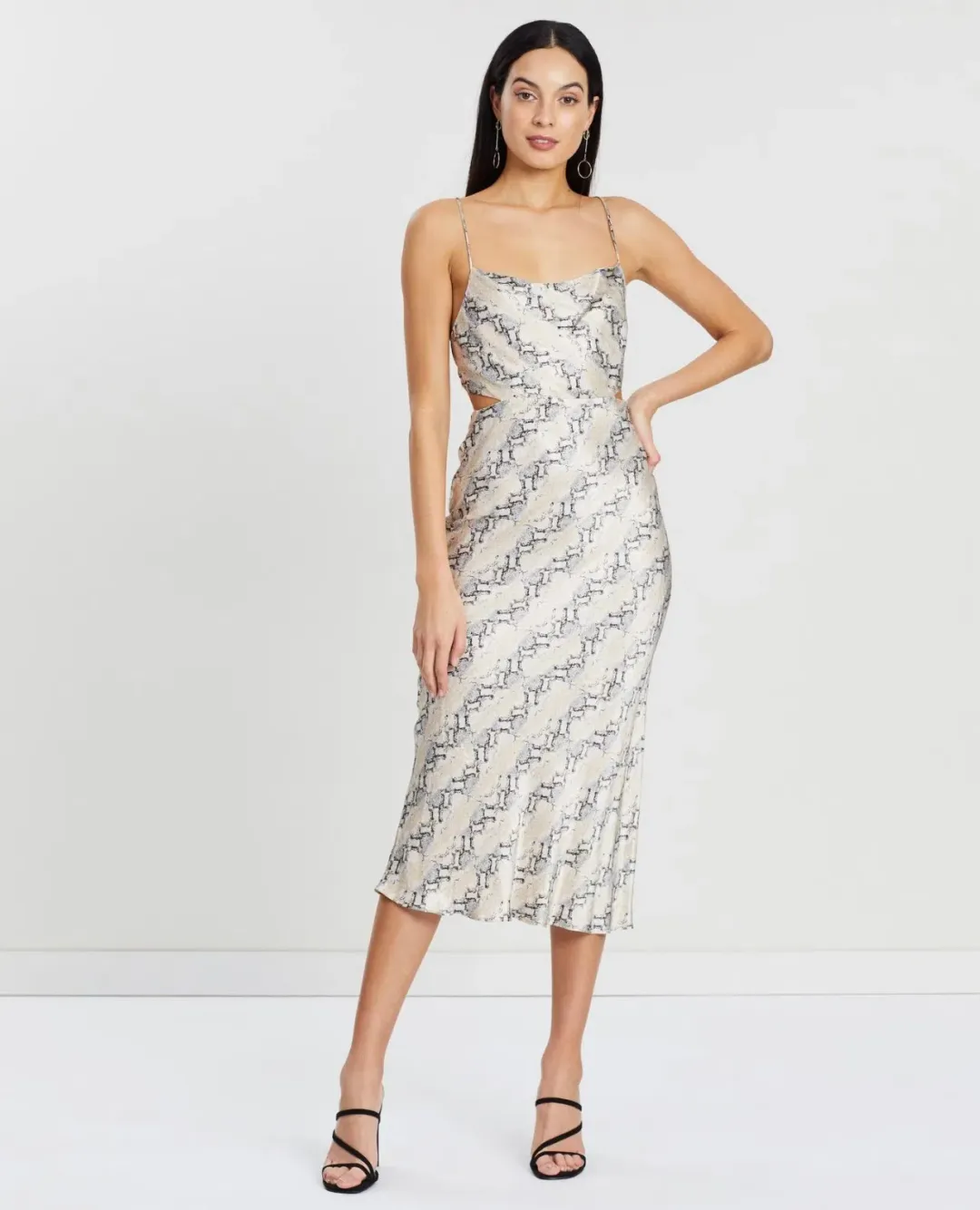 Bec & Bridge Python Midi Dress Print Size 12 for rent on The Volte - main image
