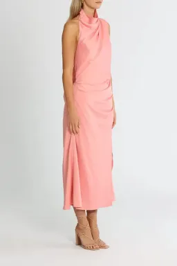 Misha Robbia Satin Dress Pink Size 8 for rent on The Volte - image 8