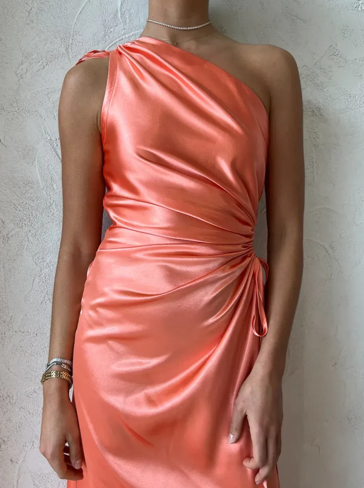 Sonya Moda Nour Maxi Dress Peach Size 10 - Image 4