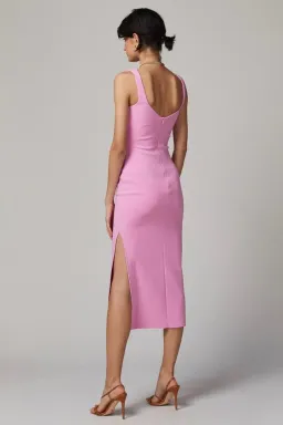 Bec & Bridge Joelle Midi Dress in Bubblegum Pink Size 14 for rent on The Volte - image 3