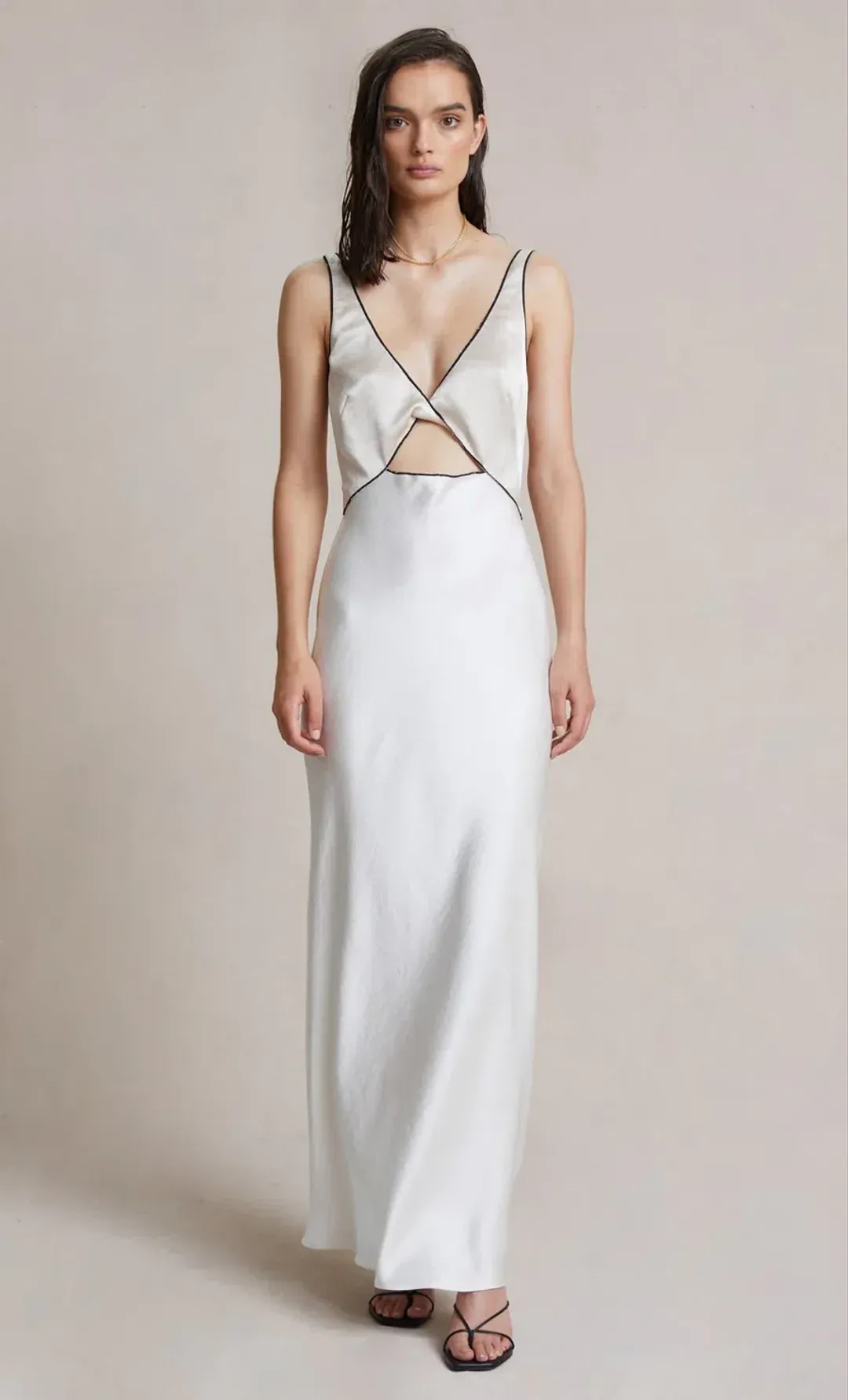 Bec & Bridge Sandy Maxi Dress Ivory Size 14 for rent on The Volte - main image