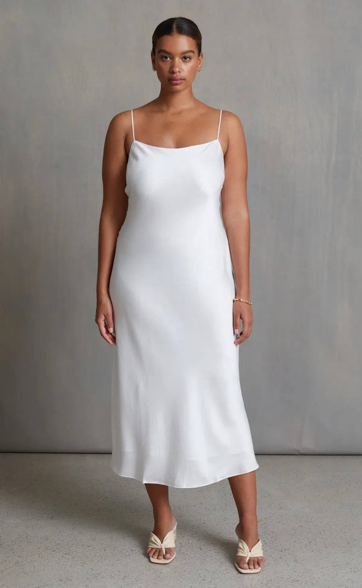 Bec & Bridge Classic Midi Dress White Size 12 - Image 1