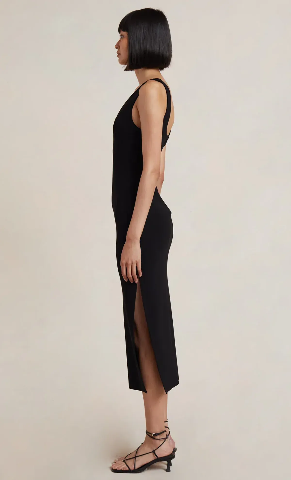 Bec & Bridge Iris Midi Dress in Black Size 14 - Image 2