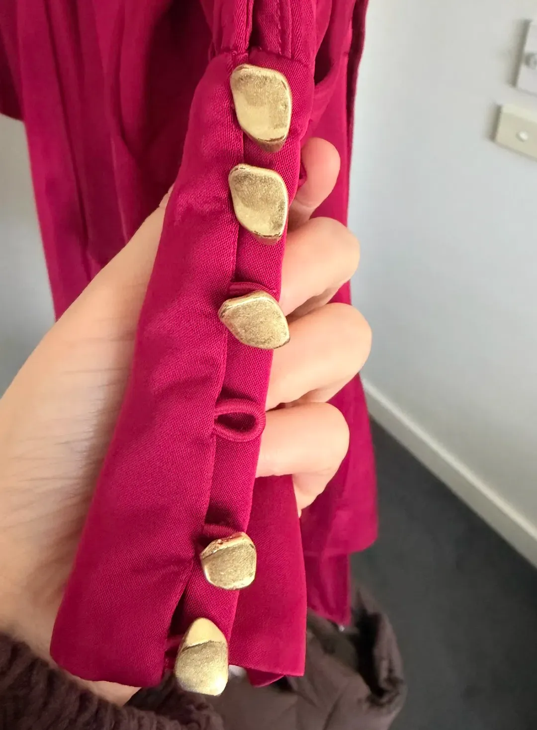 Aje Galina Wrap Dress Hot Pink Size 8 for rent on The Volte - main image