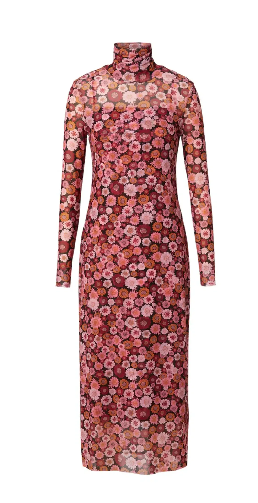 Scanlan Theodore Floral Mesh Dress Pink Size 6 for rent on The Volte - main image