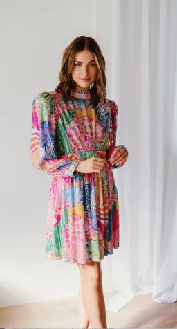 Celia B Popa Dress Mini Dress Sequin Size Large for rent on The Volte - image 1