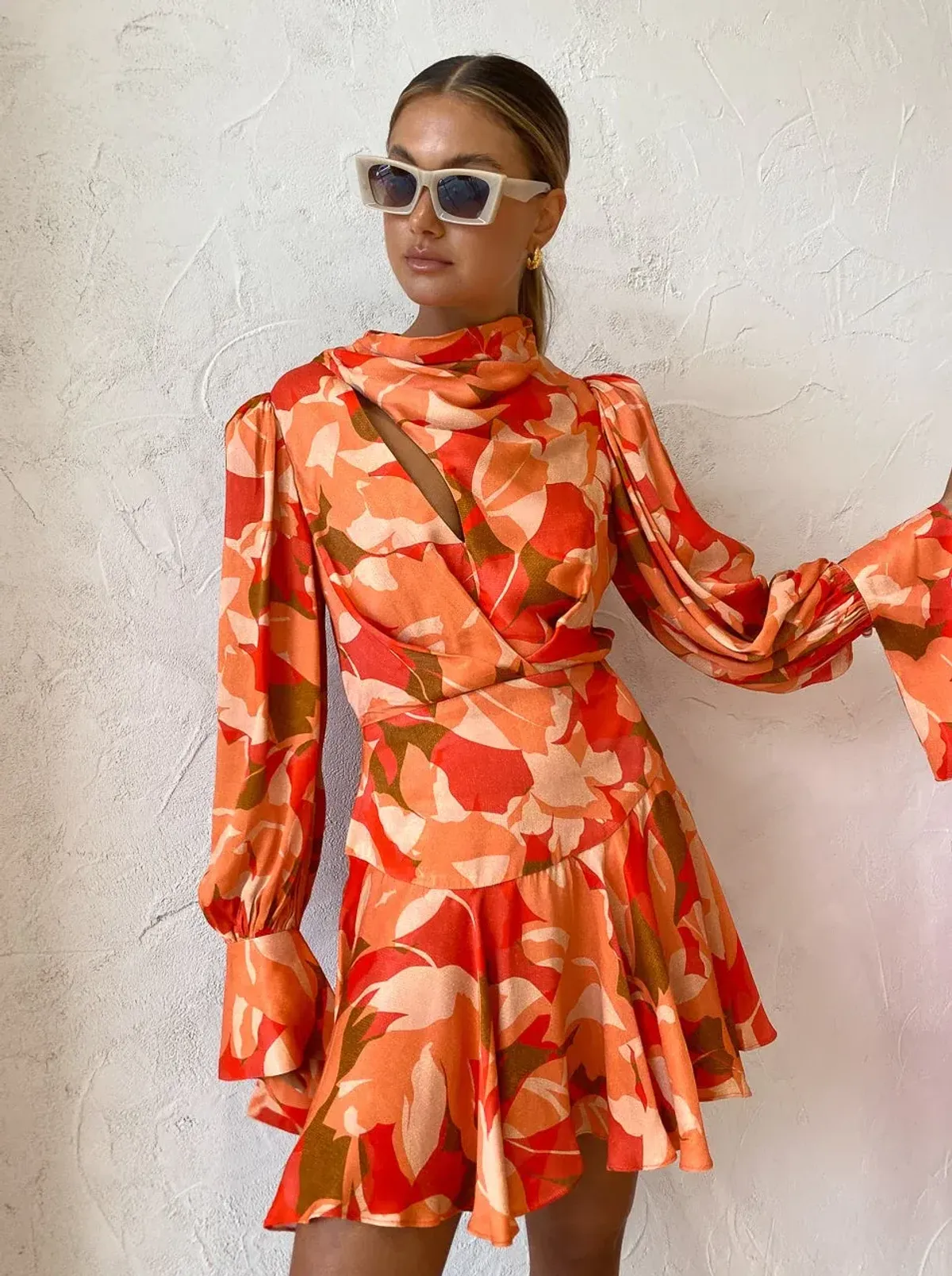 Acler Dunleer Dress Amber Bloom Size 10 - Image 6