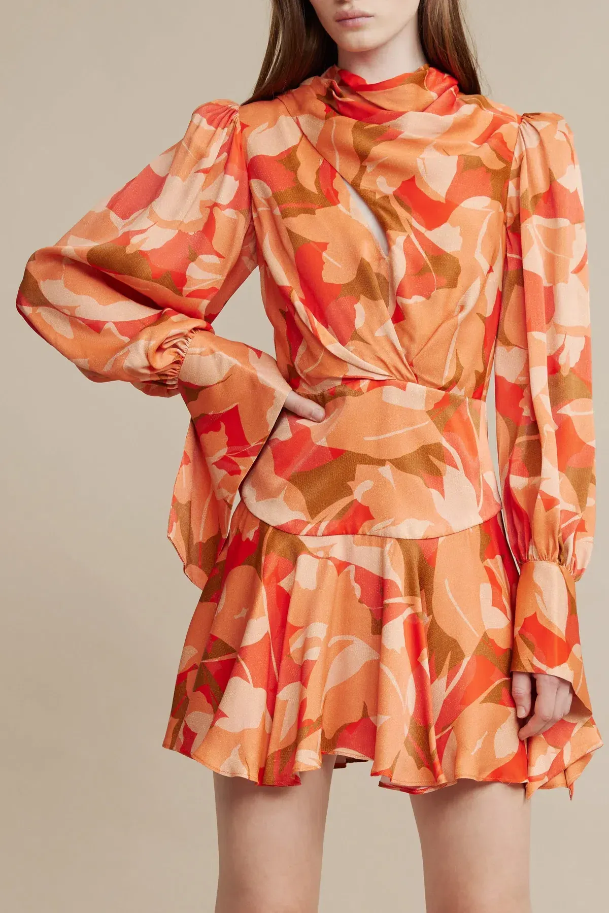 Acler Dunleer Dress Amber Bloom Size 10 - Image 1