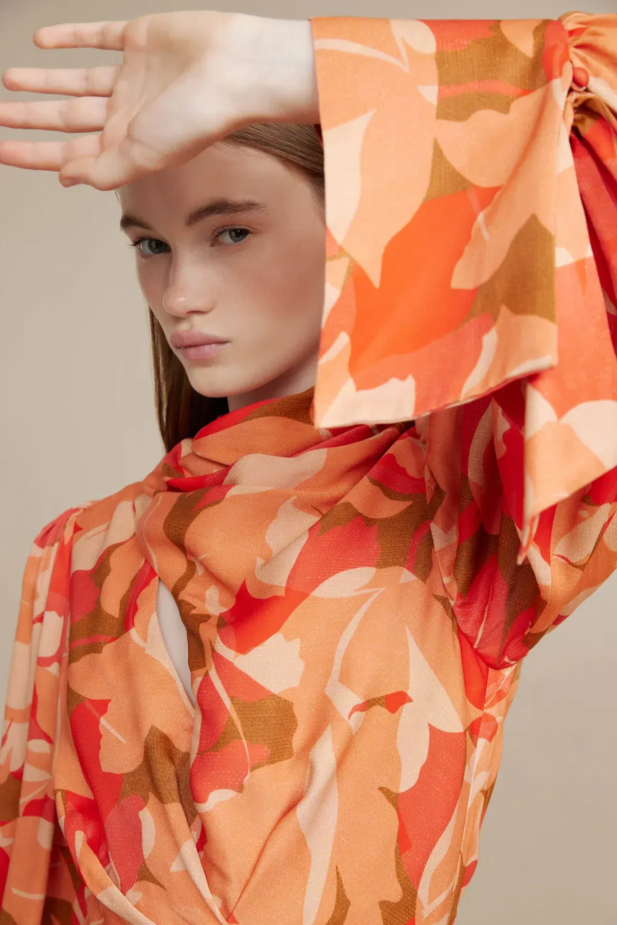 Acler Dunleer Dress Amber Bloom Size 10 - Image 4