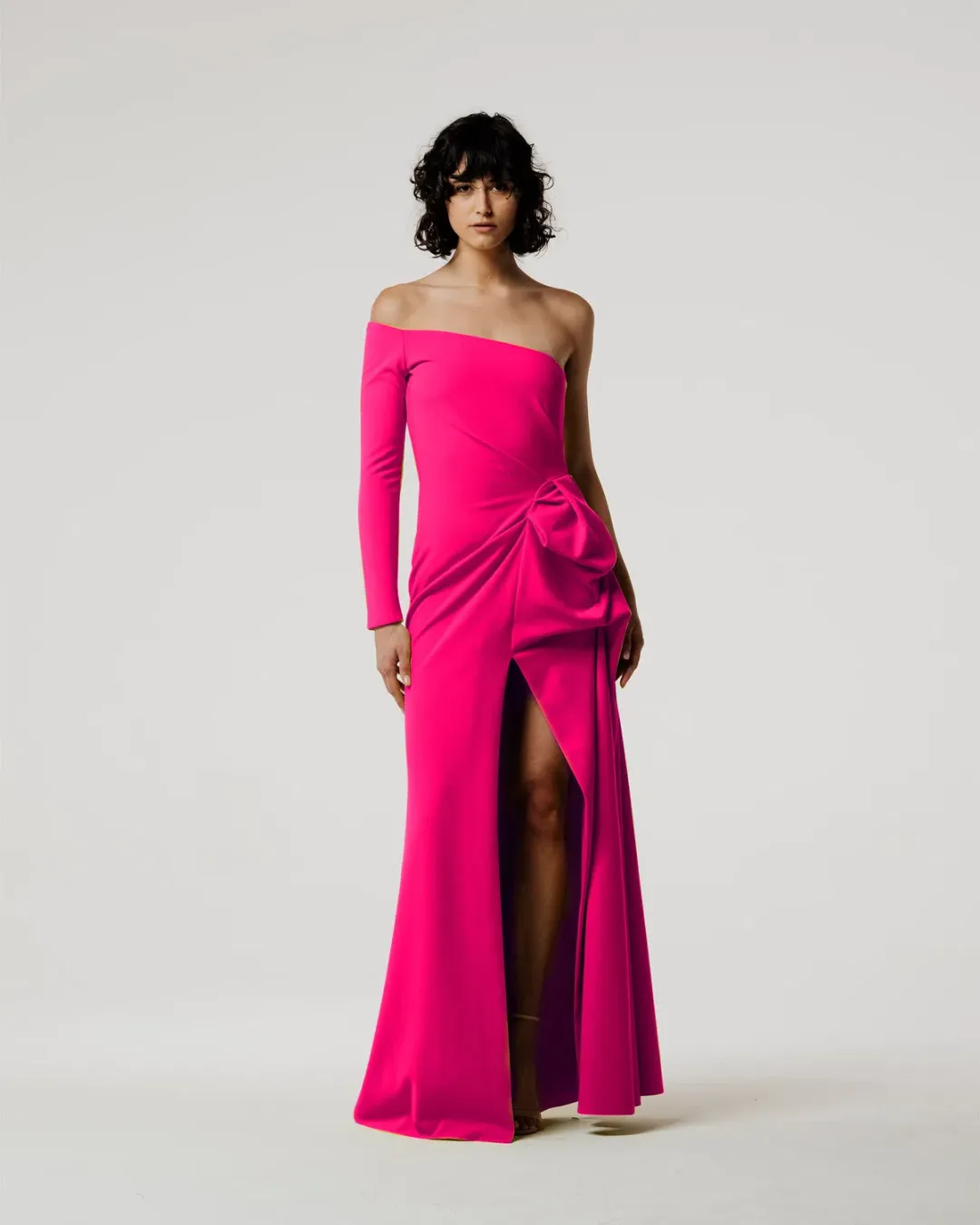 Meraki Knox Drape Gown Pink Size 8 for rent on The Volte - main image