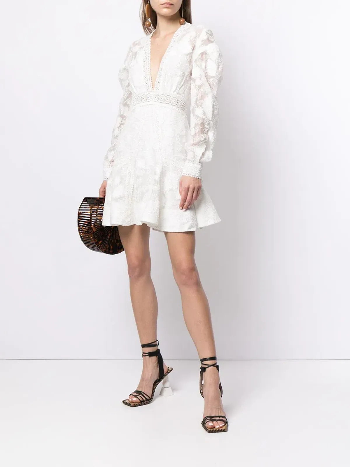Acler Godson Dress In White Size 8 for rent on The Volte - main image