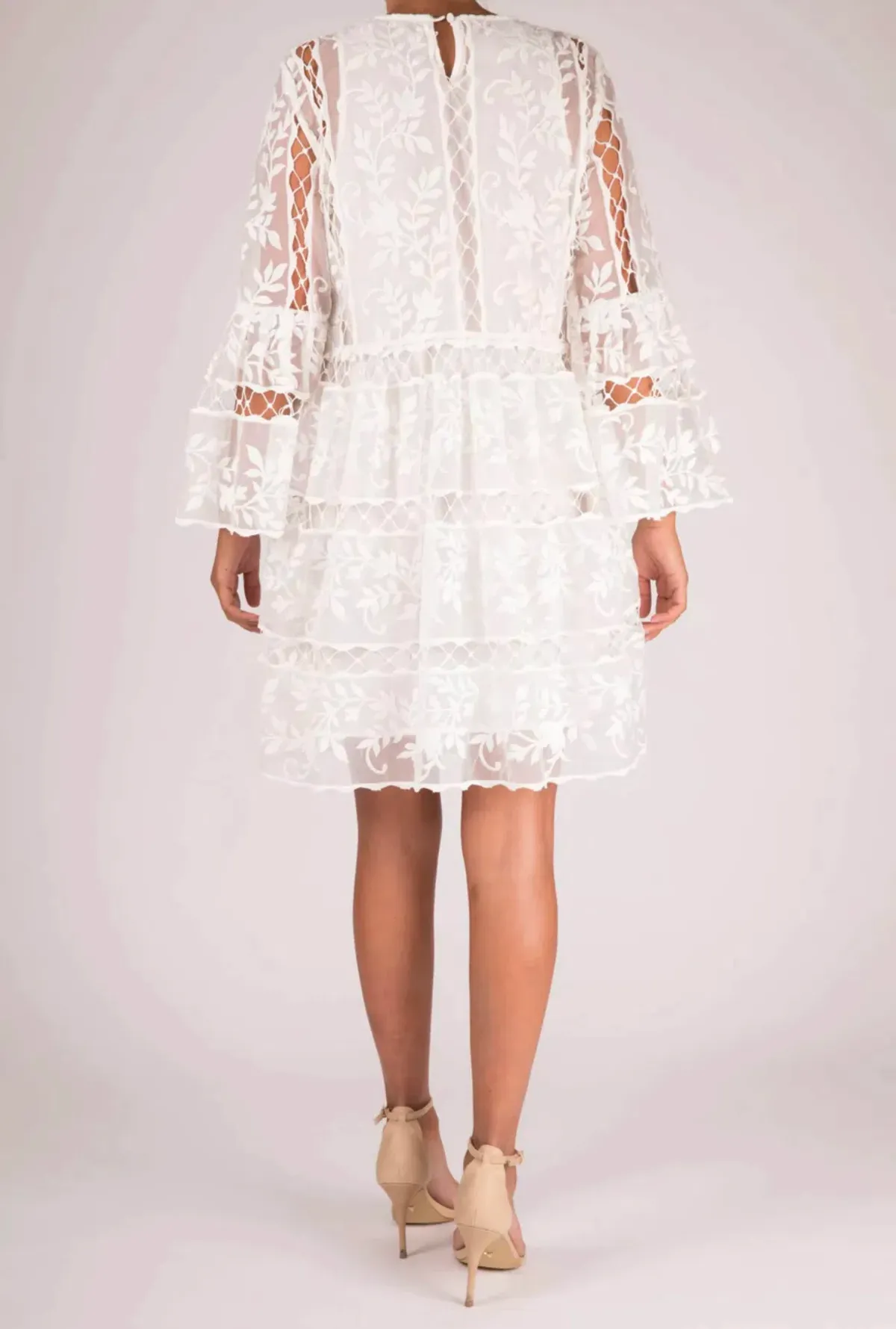 Thurley Flora Climber Dress in White Size 8 - Image 2
