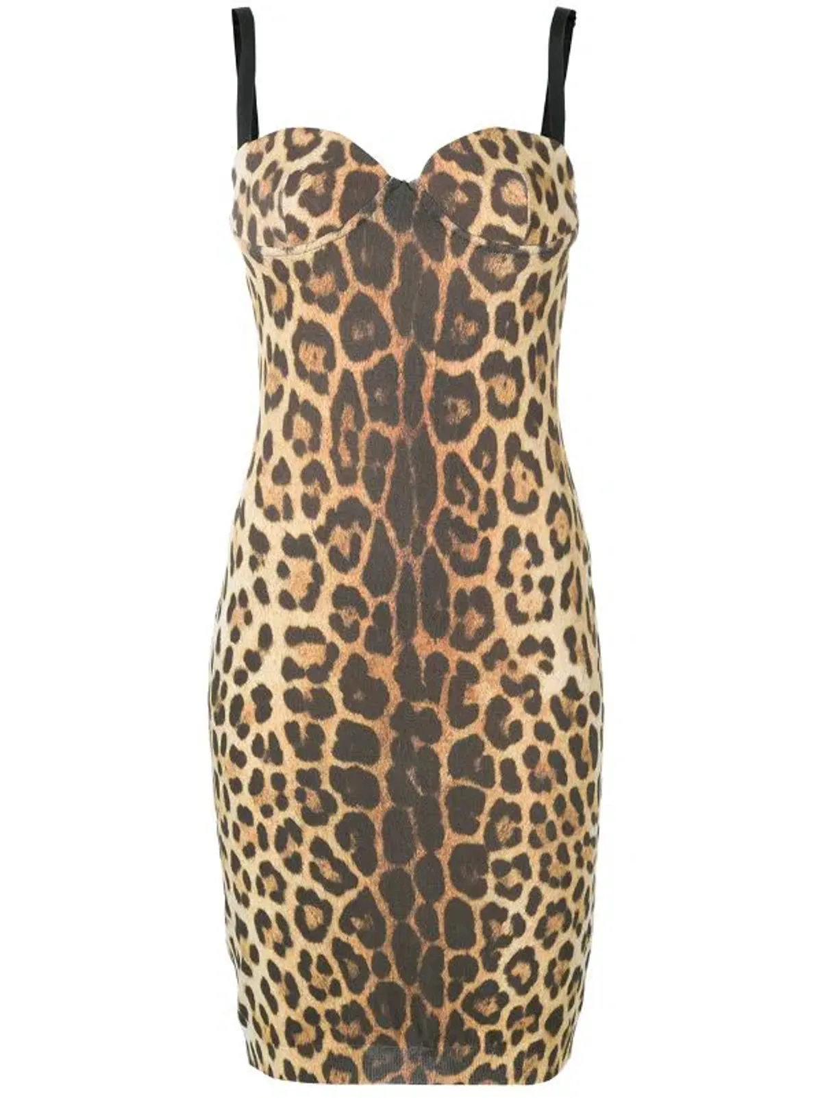 Moschino Leopard Print Sleeveless Bustier Dress Print Size 8 - Brand New! - Image 3
