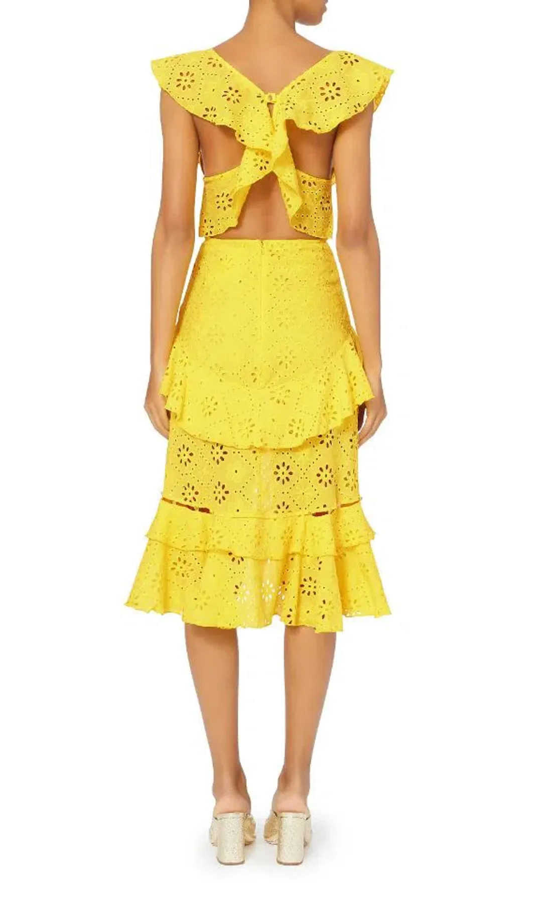 Alice McCall Clair De Lune Dress in Lemon Daisy Size 10 for rent on The Volte - main image