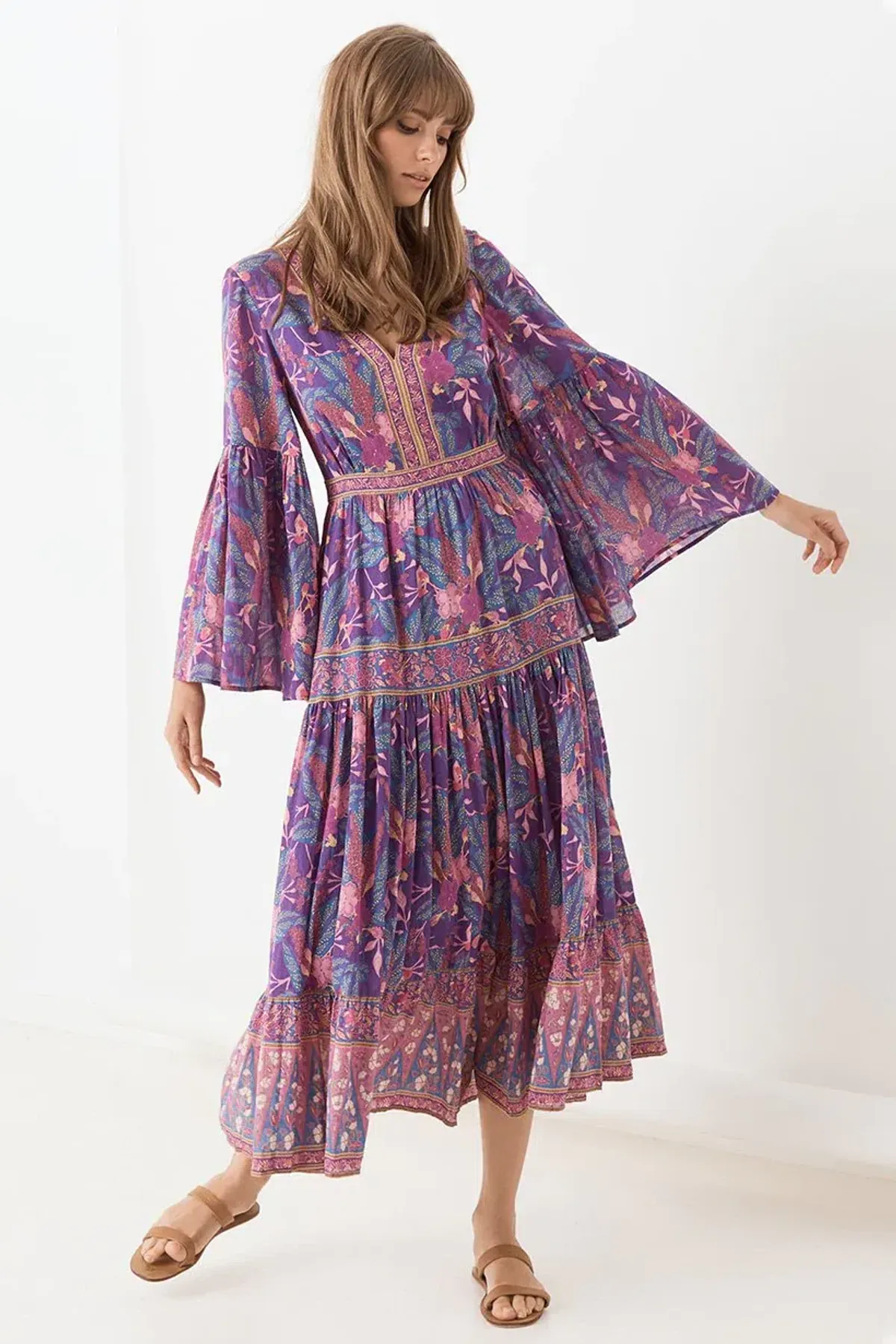 Spell & The Gypsy Collective Bianca Gown Wisteria Size M - Image 1