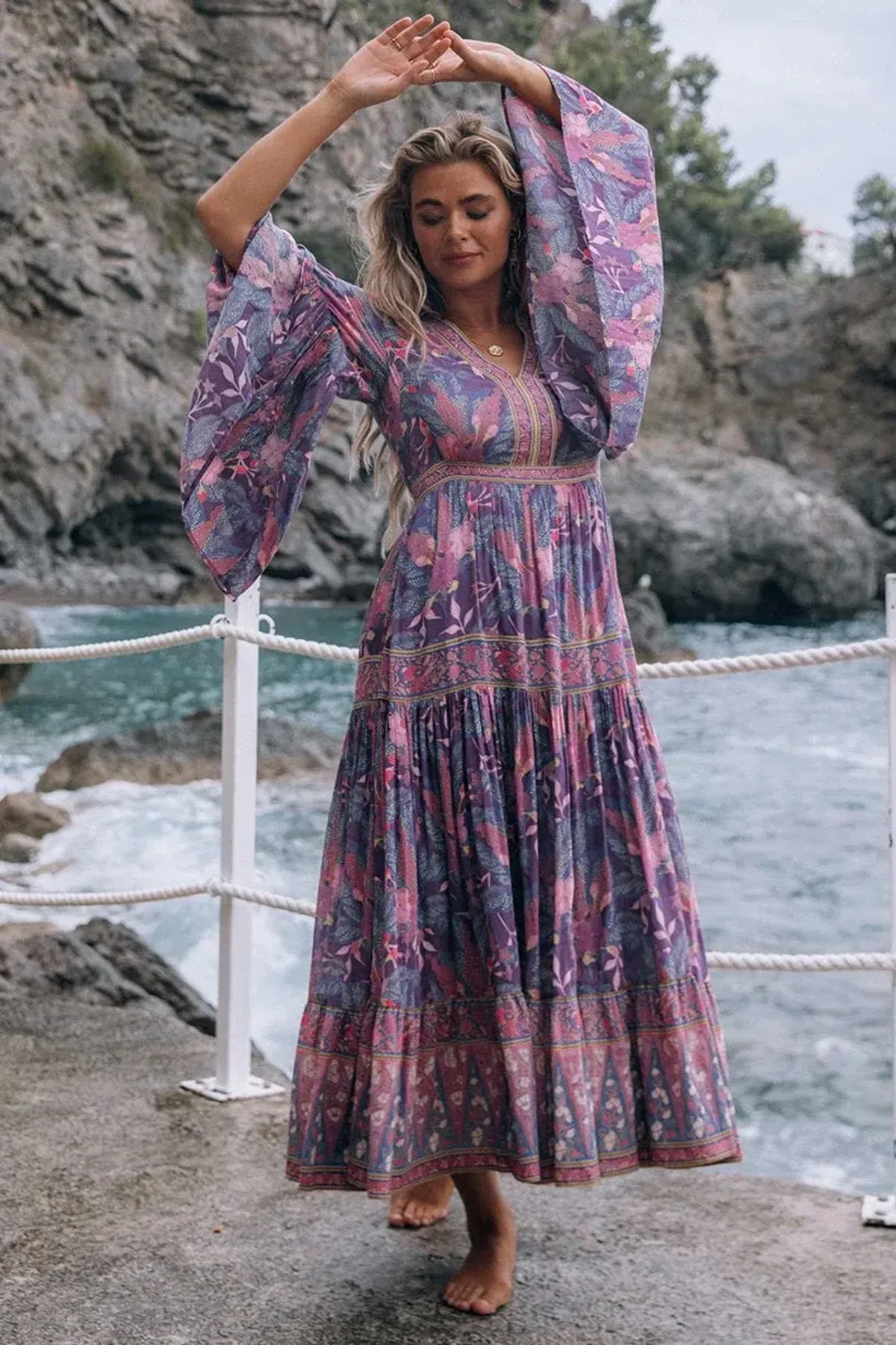 Spell & The Gypsy Collective Bianca Gown Wisteria Size M - Image 2
