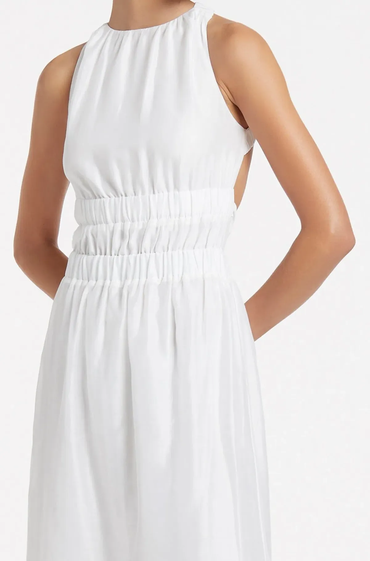 Sir The Label Franc Cross Back Gown Ivory Size 0 / AU 6 - Image 3