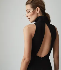 Reiss Dori Jumpsuit Black Size 6 for rent on The Volte - image 3