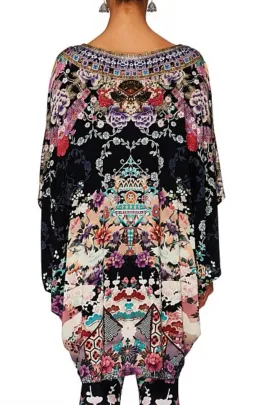Camilla Bat Sleeve Dress Nights with Her Print One Size for rent on The Volte - image 3