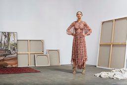 Zimmermann Empire Heiress Dress Ochre Konya Size 8 for rent on The Volte - image 8