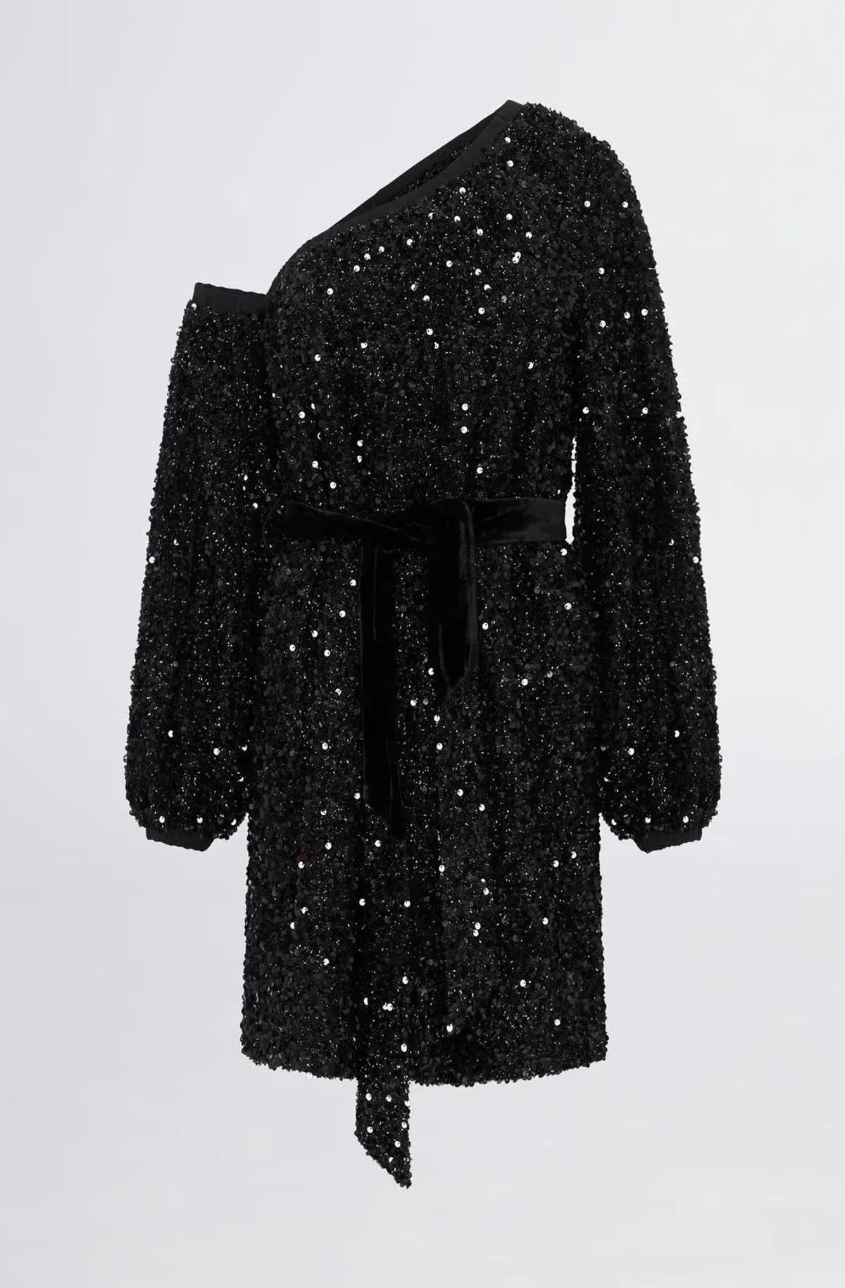 Sheike Empire Sequin Dress Black Size 6 - Image 5