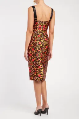 Rebecca Vallance Martine Midi Dress Black Print Size 8 for rent on The Volte - image 4