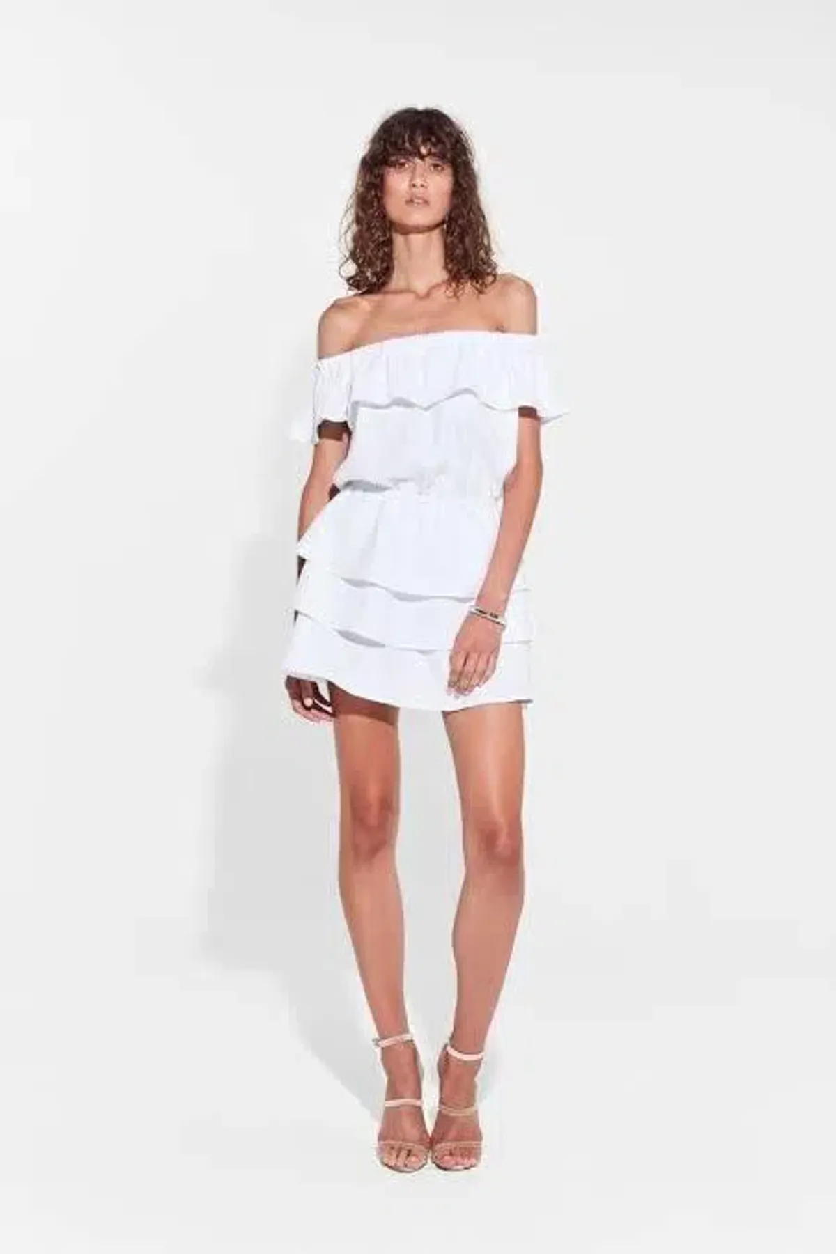 Sir The Label Stefi Mini Dress White Size AU 10 for rent on The Volte - main image