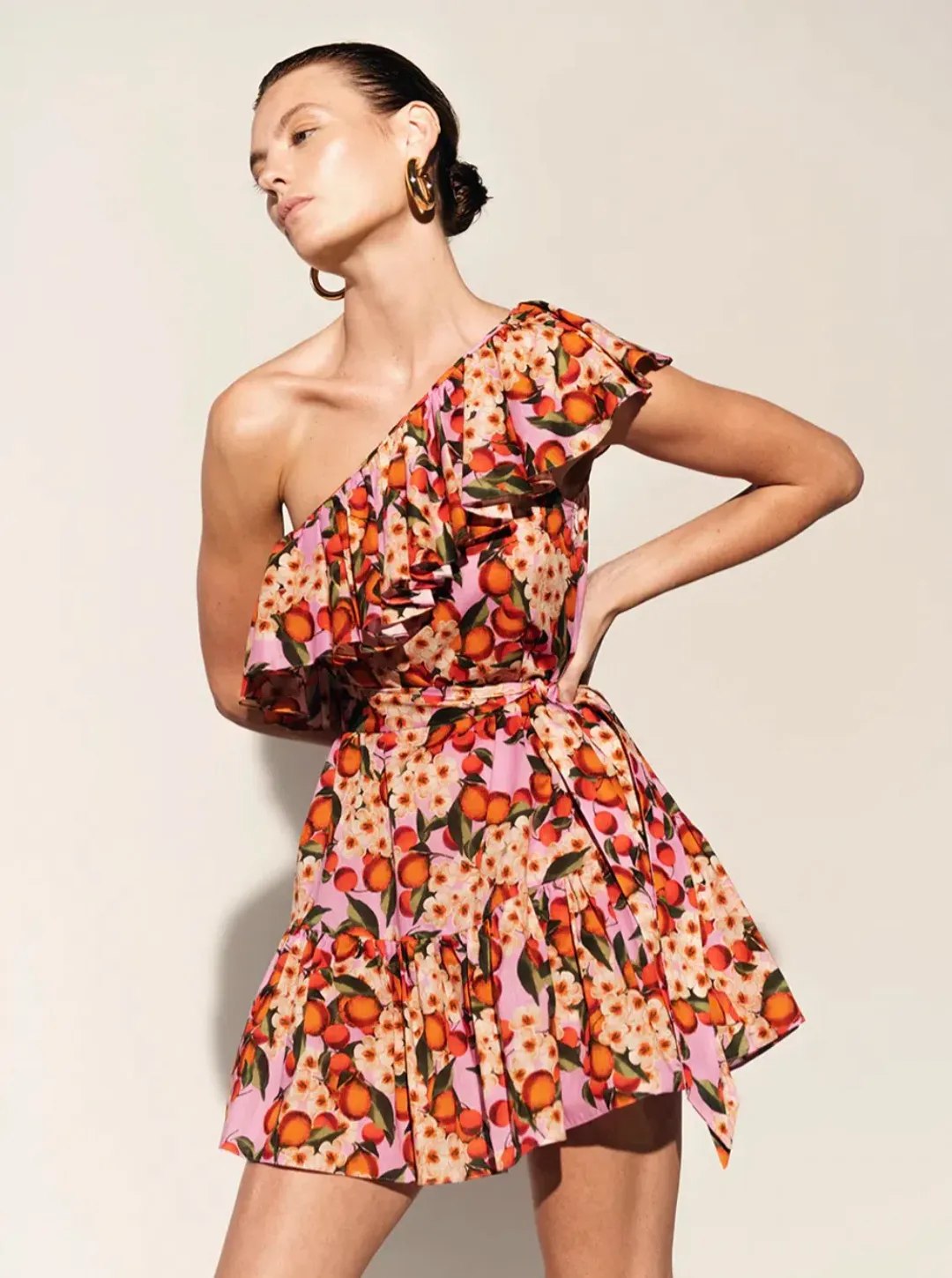 Borgo De Nor x Talia Collins Petra Linen Mini Dress Belisama Size 8 for rent on The Volte - main image