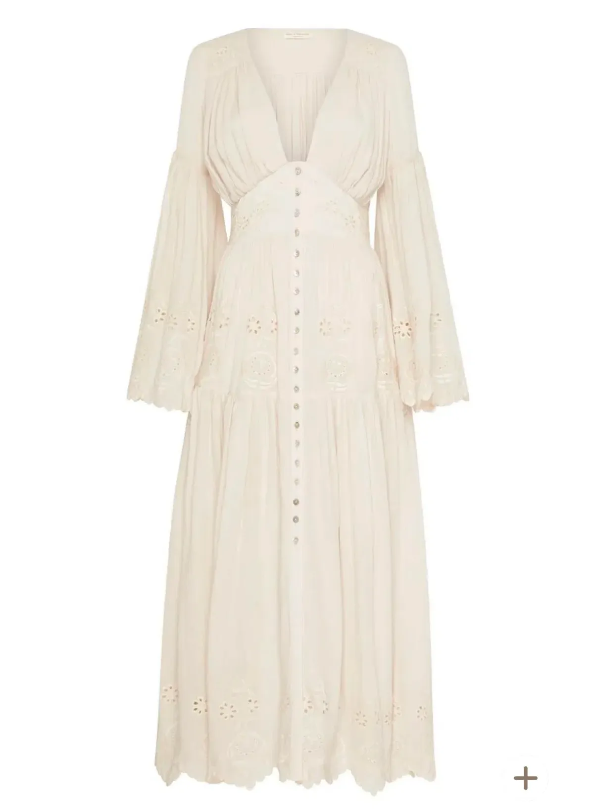 Spell Imogen Gown Cream Size M/Au 10 - Image 3