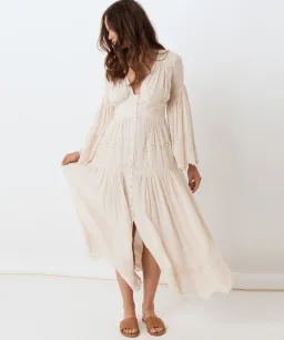 Spell Imogen Gown Cream Size M/Au 10 for rent on The Volte - image 1