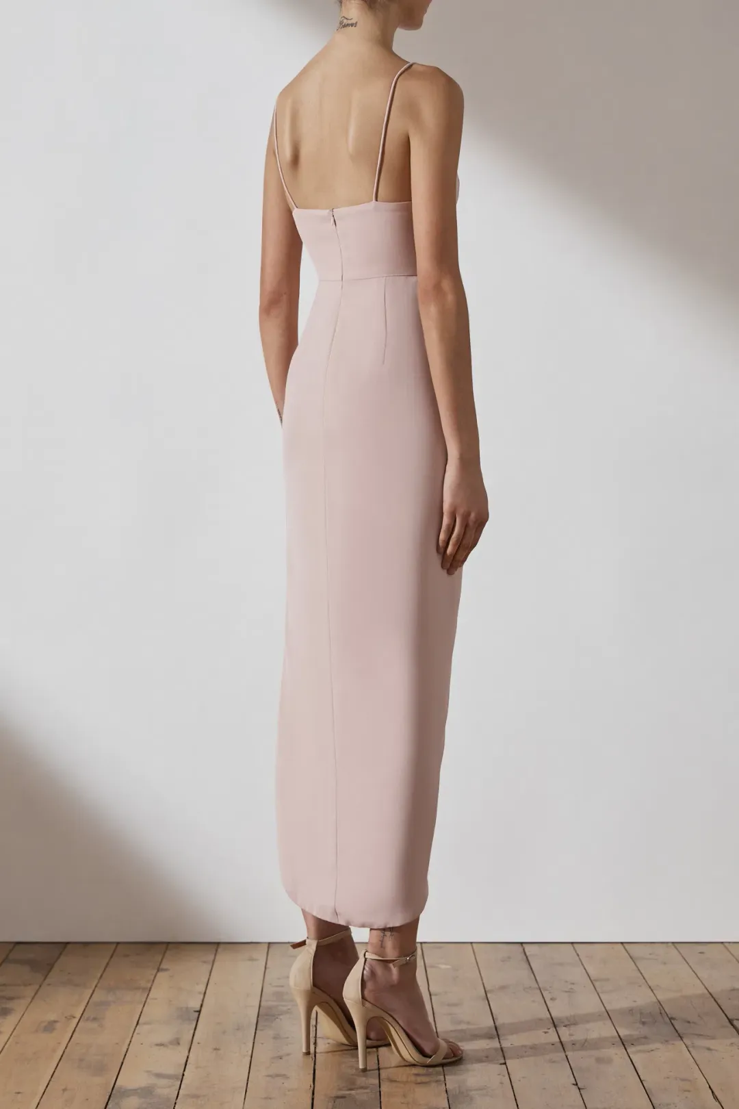 Shona Joy Samantha Core Cocktail Dress in Ballet Pink Size 10 for rent on The Volte - main image