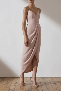 Shona Joy Samantha Core Cocktail Dress in Ballet Pink Size 10 for rent on The Volte - image 2