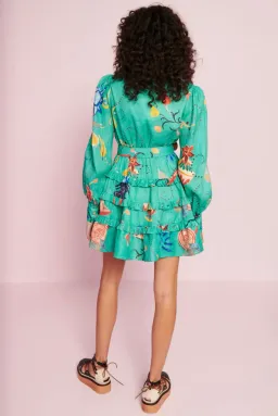Kate Ford Cordia Layered Dress Print Size 1/Au 8 for rent on The Volte - image 4