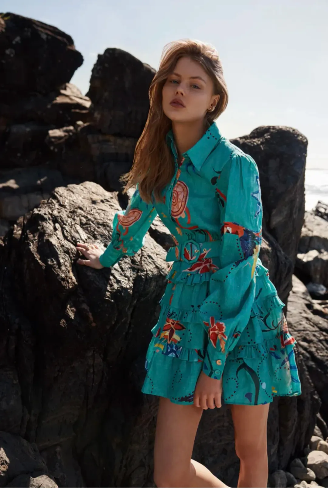 Kate Ford Cordia Layered Dress Print Size 1/Au 8 for rent on The Volte - main image