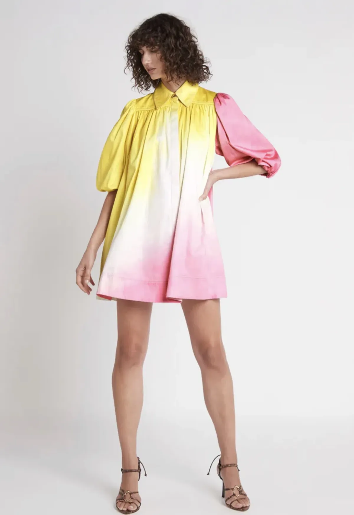 Aje Cloud Burst Smock Mini Dress Tie-Dye Size 8 - Image 1