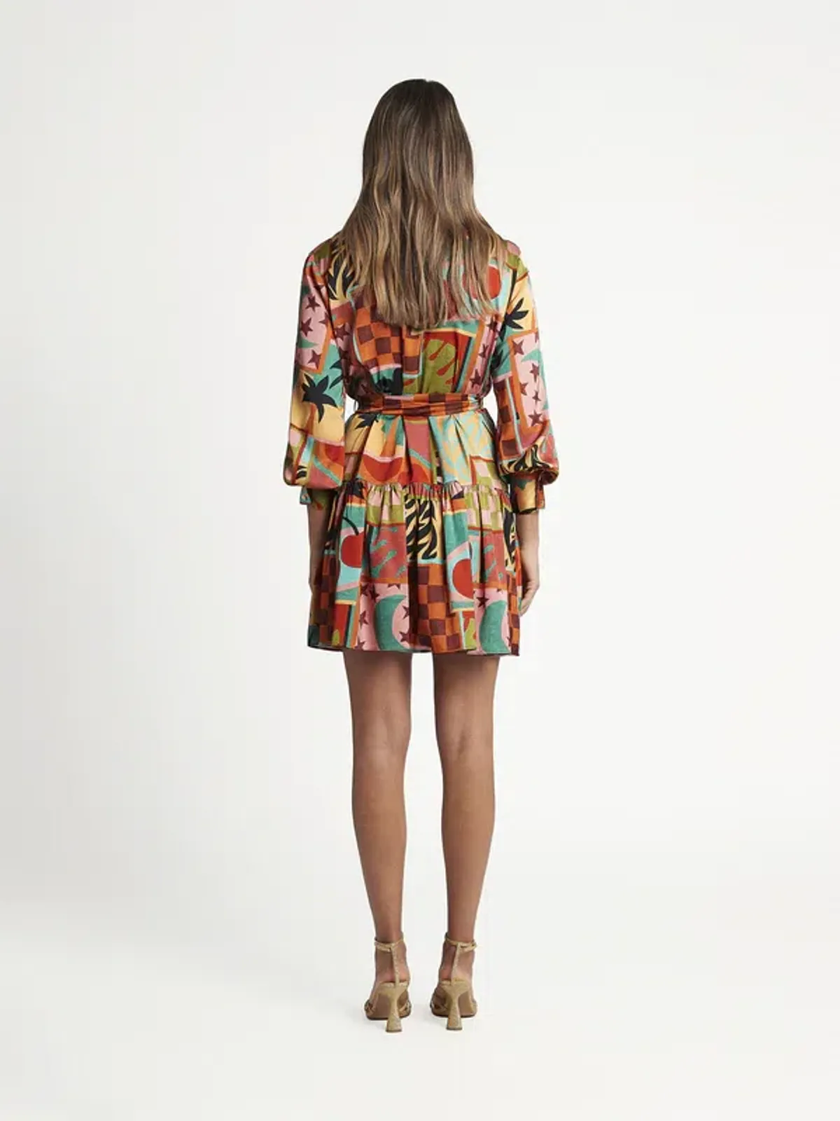 Sheike Wonderland Dress Print Size 6 - Image 3