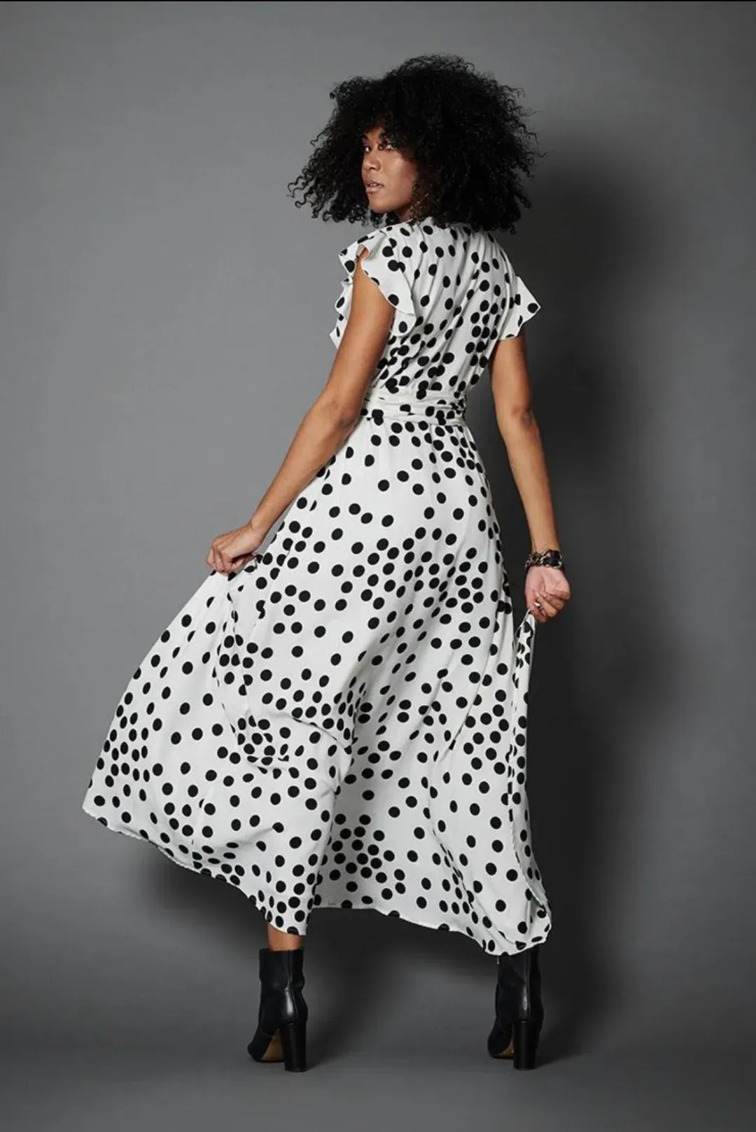 Embody Women Birkin Maxi Dress White Print Size 10 for rent on The Volte - main image