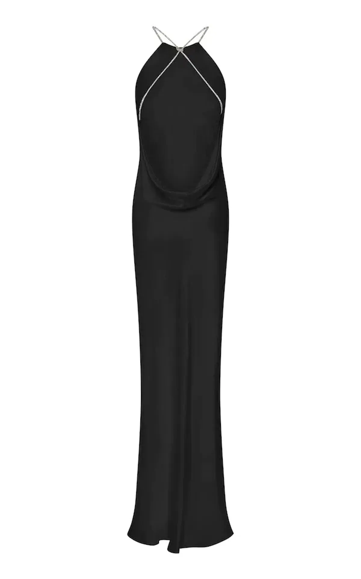 Michael Lo Sordo Charlie Bias Halter Dress Black Size 6 - Image 4