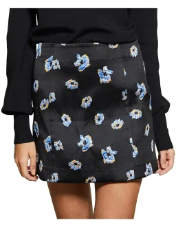 Bec & Bridge Daisy Mini Skirt Black/Print Size 10 for rent on The Volte - image 1