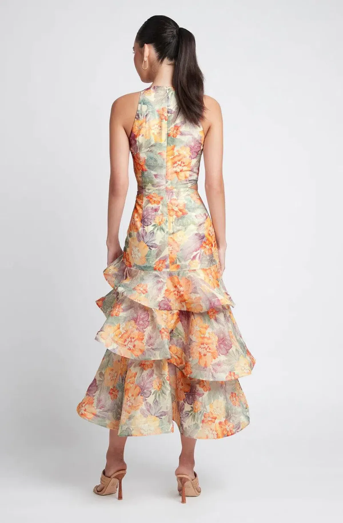 Sheike Imperial Floral Midi Dress Print Size 8 - Image 2